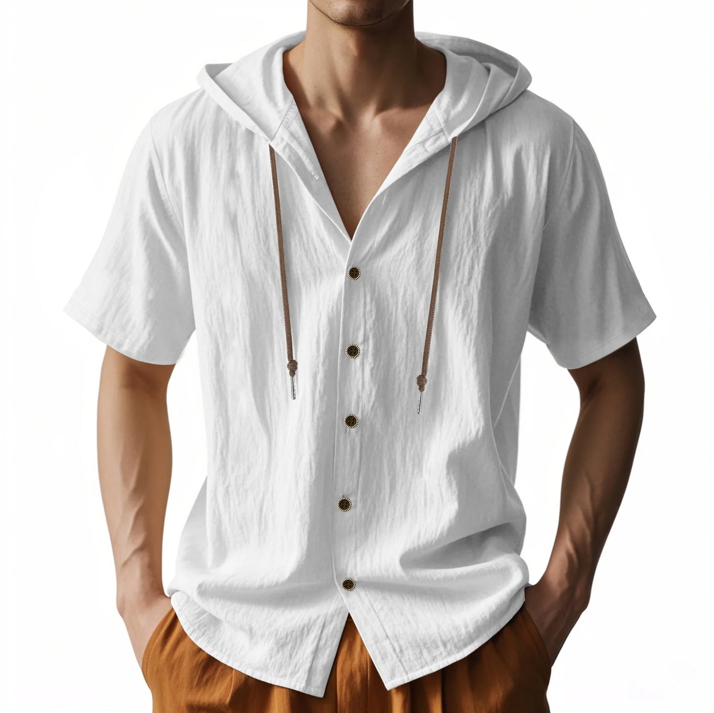 Langarm-Herrenhemd aus Cord mit Streifenmuster – aus samtweichem Baumwollstoff in mehreren Farben.