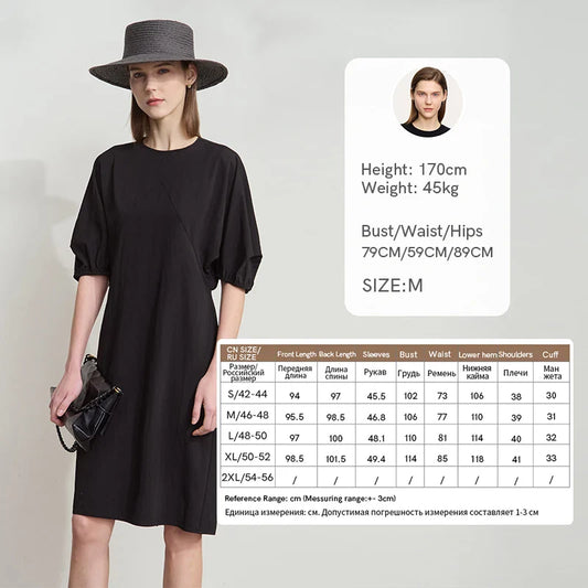 Ärmelloses Damen-Sommerkleid mit V-Ausschnitt und Chiffon-Einsätzen im lockeren Urlaubsstil