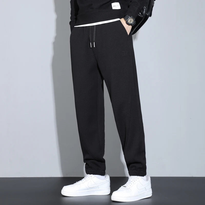 Herren Jogginghose aus weichem Fleece für Herbst und Winter mit Taschen