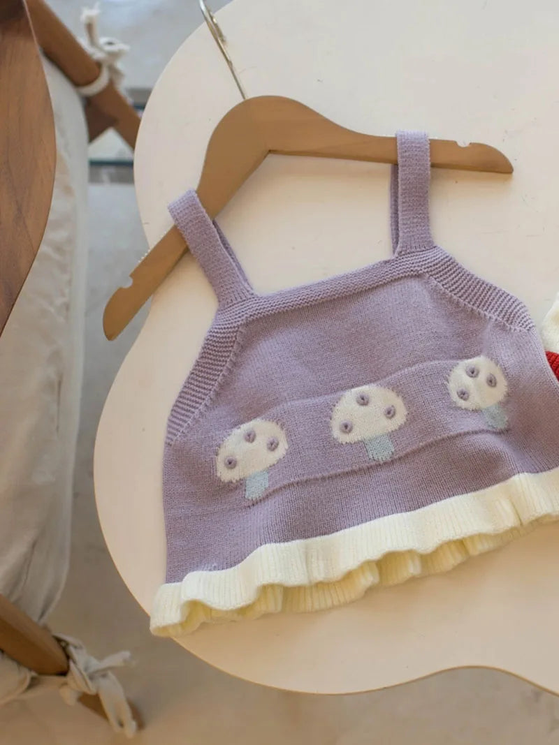 Mädchen Halter Tops im Sommer Stil mit buntem Farbblock Design