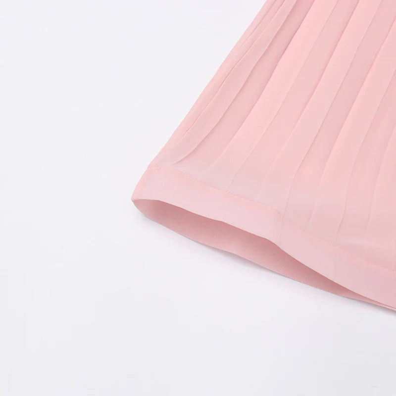 Langärmliges Damen-Patchwork-Kleid mit Rundhalsausschnitt und Polka-Dot-Design – modisch geschnürt