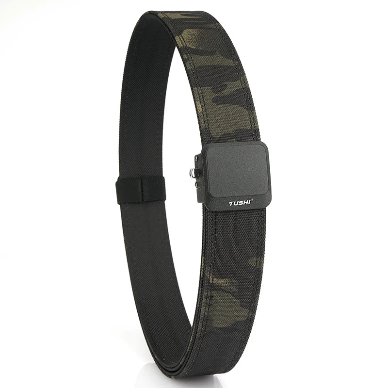 VATLY EDC Tactical Gürtel Herren Nylon Rigid mit Automatik-Schnalle