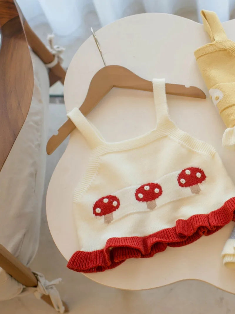 Mädchen Halter Tops im Sommer Stil mit buntem Farbblock Design