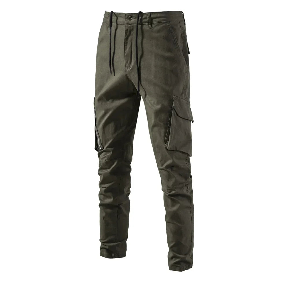 Premium Herren Cargo Hose 100% Baumwolle Mit Vielen Praktischen Taschen