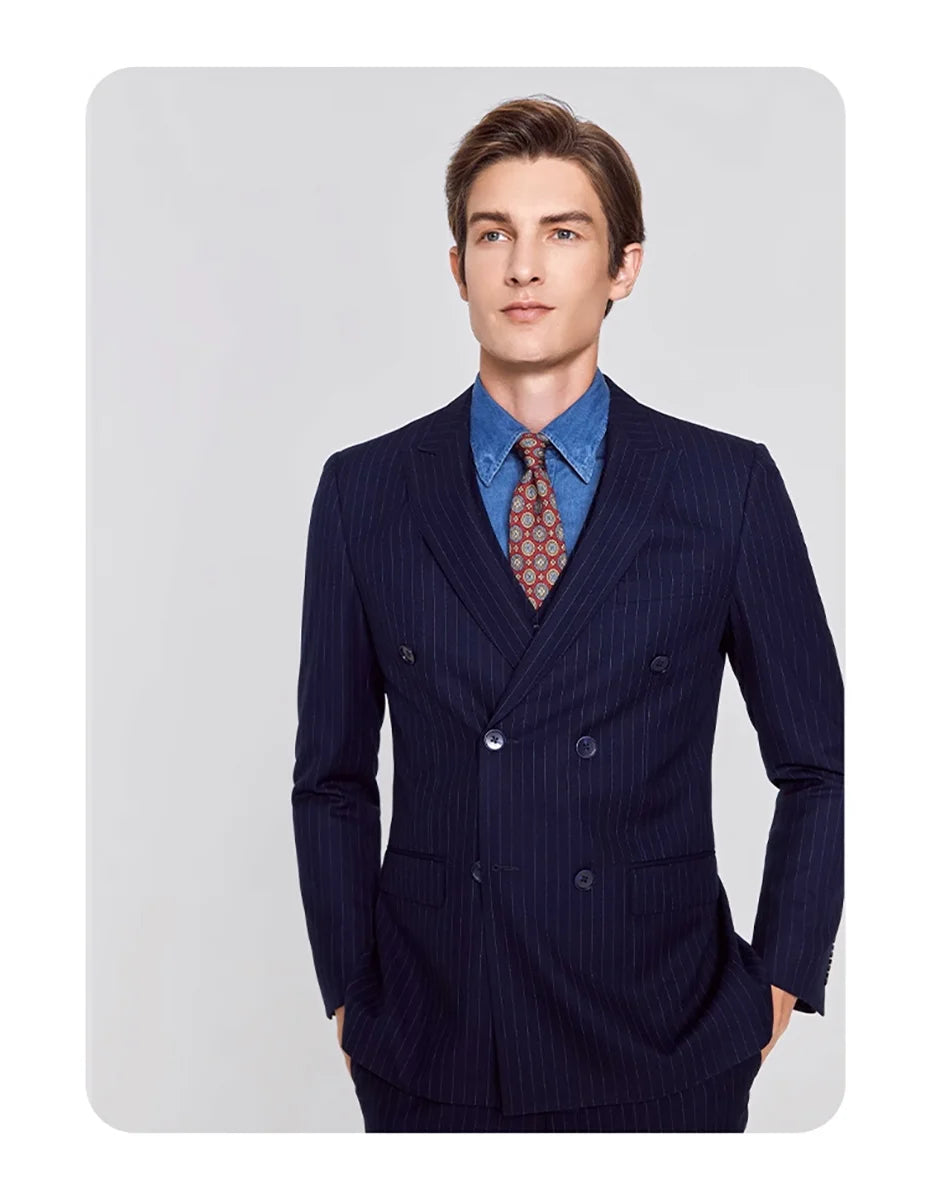 Eleganter Herrenanzug aus Leinen in Grün – Slim Fit Anzug mit Weste und Hose für Hochzeit oder Alltag