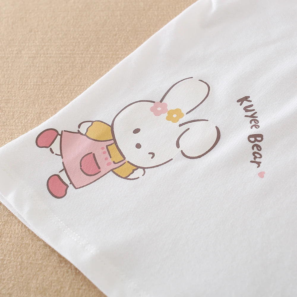 Mädchen-Shirt 2025, neues Kinder-Baby-Kurzarm-Top, junge Mädchen, niedliche Baumwollkleidung für Kinder im Alter von 2 bis 6 Jahren