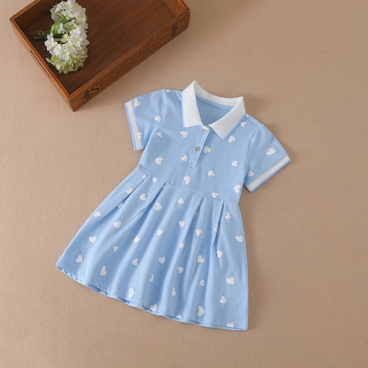 Mädchen Kleidung 2023 Neue Sommer Prinzessin Kleider Kurzarm Kinder Kleid Baby Kleider für Kinder Kleidung 2-6Y
