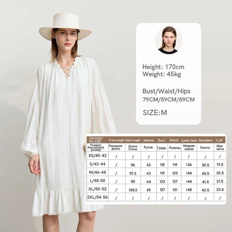 Elegantes Damen Midi Kleid Mit V-Ausschnitt Und Viskose