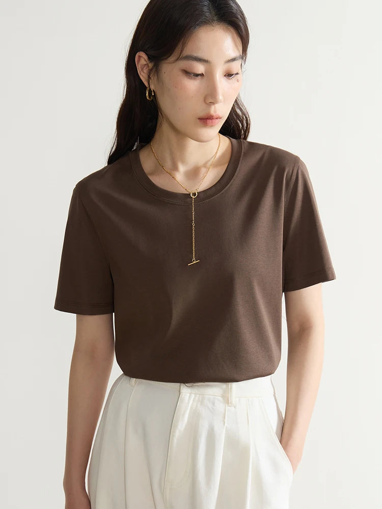 Lässiges Damen-T-Shirt in Übergröße mit Rundhalsausschnitt und kurzem Ärmel – bedrucktes, luftiges Design für den Sommer