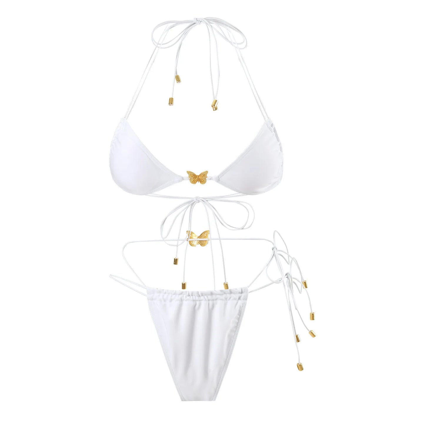 Dreiteiliges Damen-Bikini-Set im brasilianischen Stil – ideal für Strand und Pool