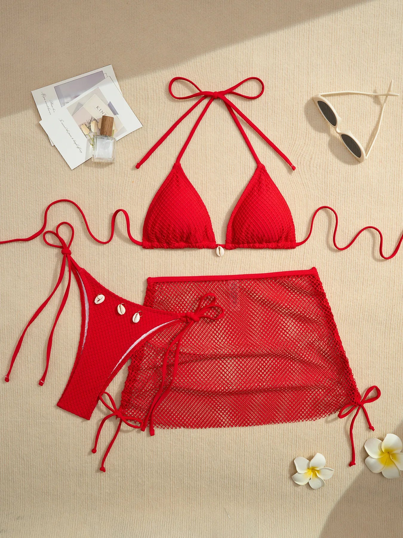 Sexy Bikini-Set mit Push-up und hoher Taille – Perfekt für Strand und Pool