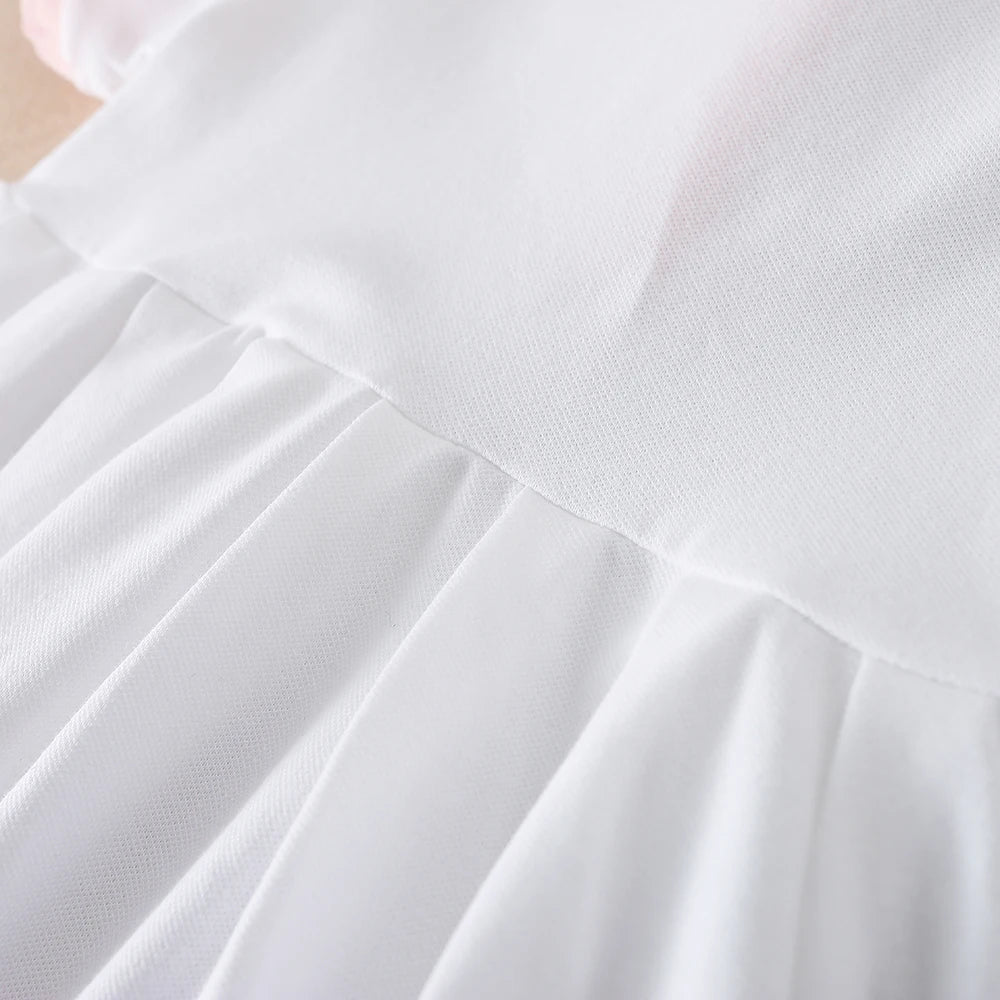 Kinder Kleid Sommer Drehen-unten Kragen Kinder Mädchen Kleidung Mode Nette Kleinkind Baby Mädchen Kleidung Sommer Kleid Mädchen