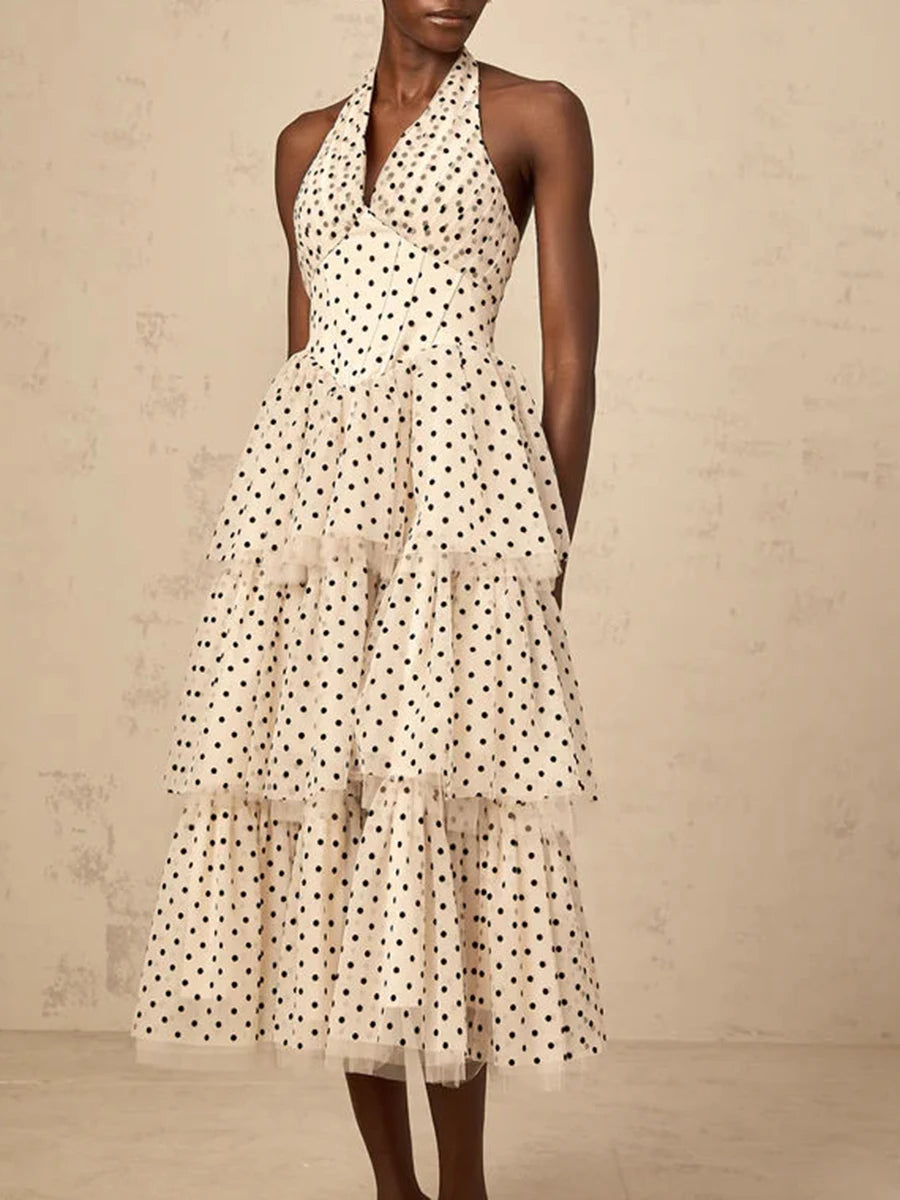 Elegantes Damenkleid mit Rundhalsausschnitt und langen Ärmeln im Patchwork-Design – figurbetont und transparent