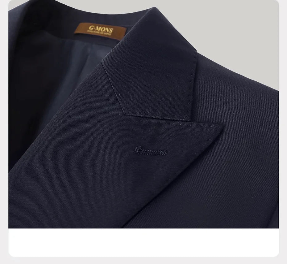 Schmal geschnittener Herrenanzug-Blazer mit grauen Streifen und 2-Knopf-Einreiher – ideal für Partys und Hochzeiten, Größe 48