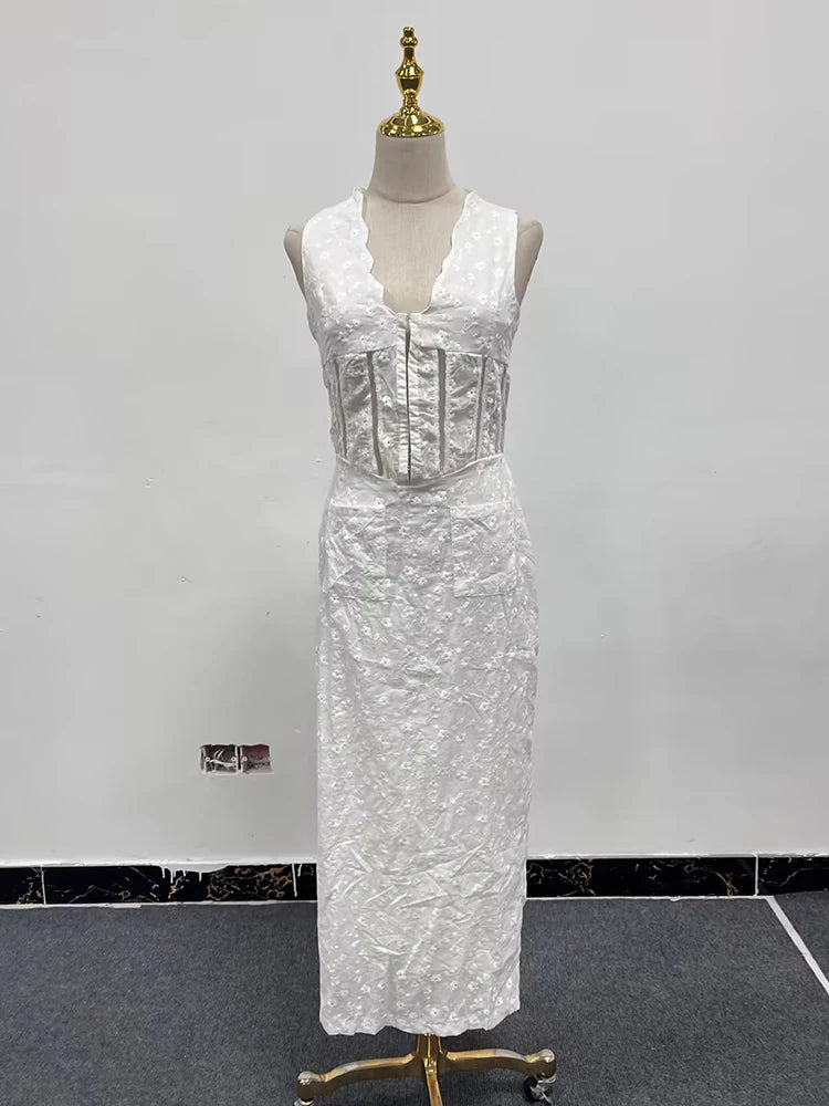 Lässiges Damen-Midikleid mit Rundhalsausschnitt und langen Ärmeln – Patchwork-Design und Falten für einen eleganten Look