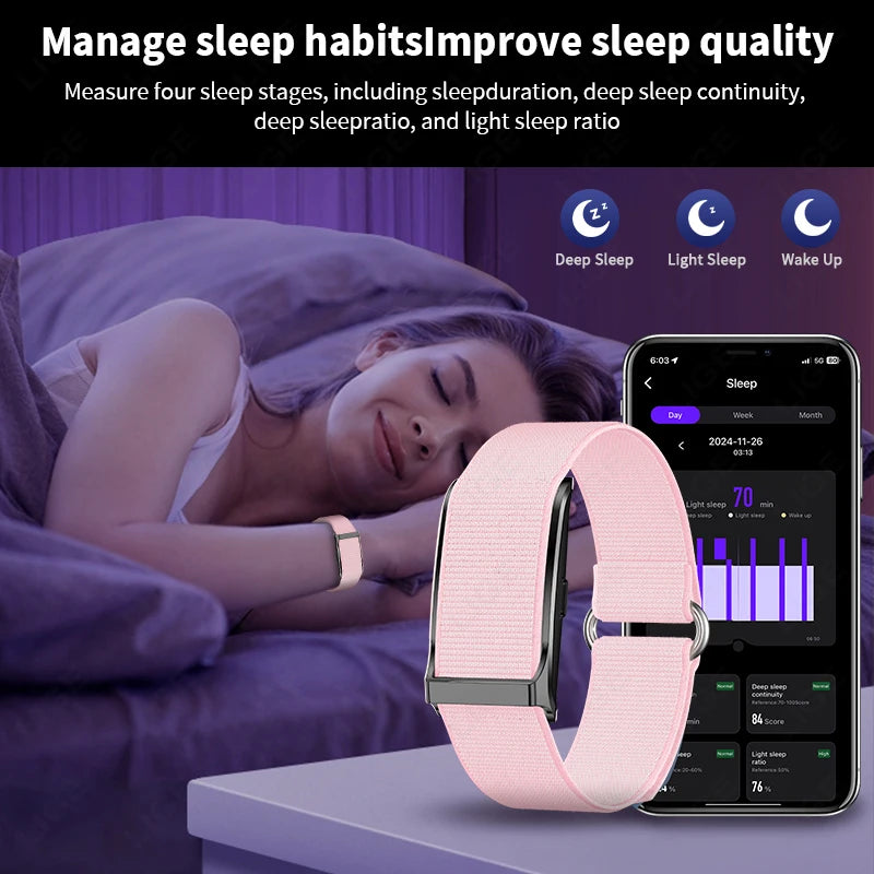 LIGE Frauen Smart Band Männer Uhr Herzfrequenz Blutdruck Sport Fitness Smartwatch Neue Mann Outdoor Smart Armband Damen 2025