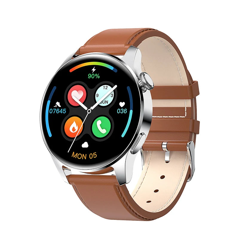 Männer Smartwatch mit Bluetooth Anruf und Fitness Herzfrequenz Monitor