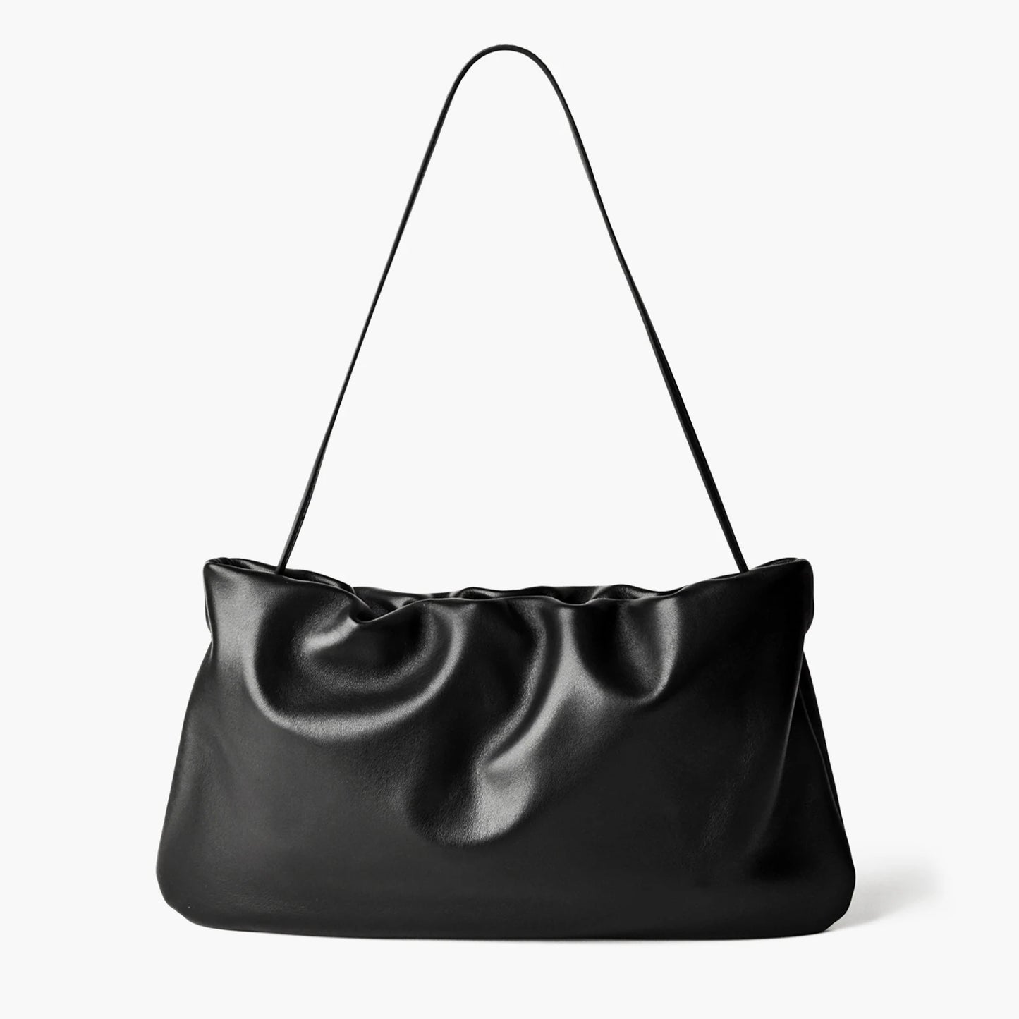 Lammleder-Handtasche | Cloud-Falt-Form, Top-Handle