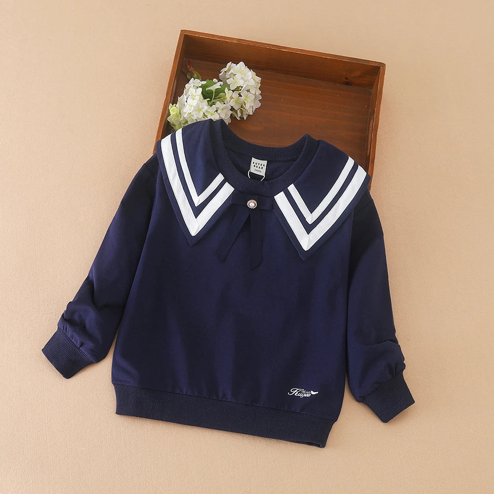 Kinder Kleidung Mädchen T-Shirts lange Ärmel Hemden Frühling Herbst Schule Kinder Hoodis Sweatshirt Kleidung