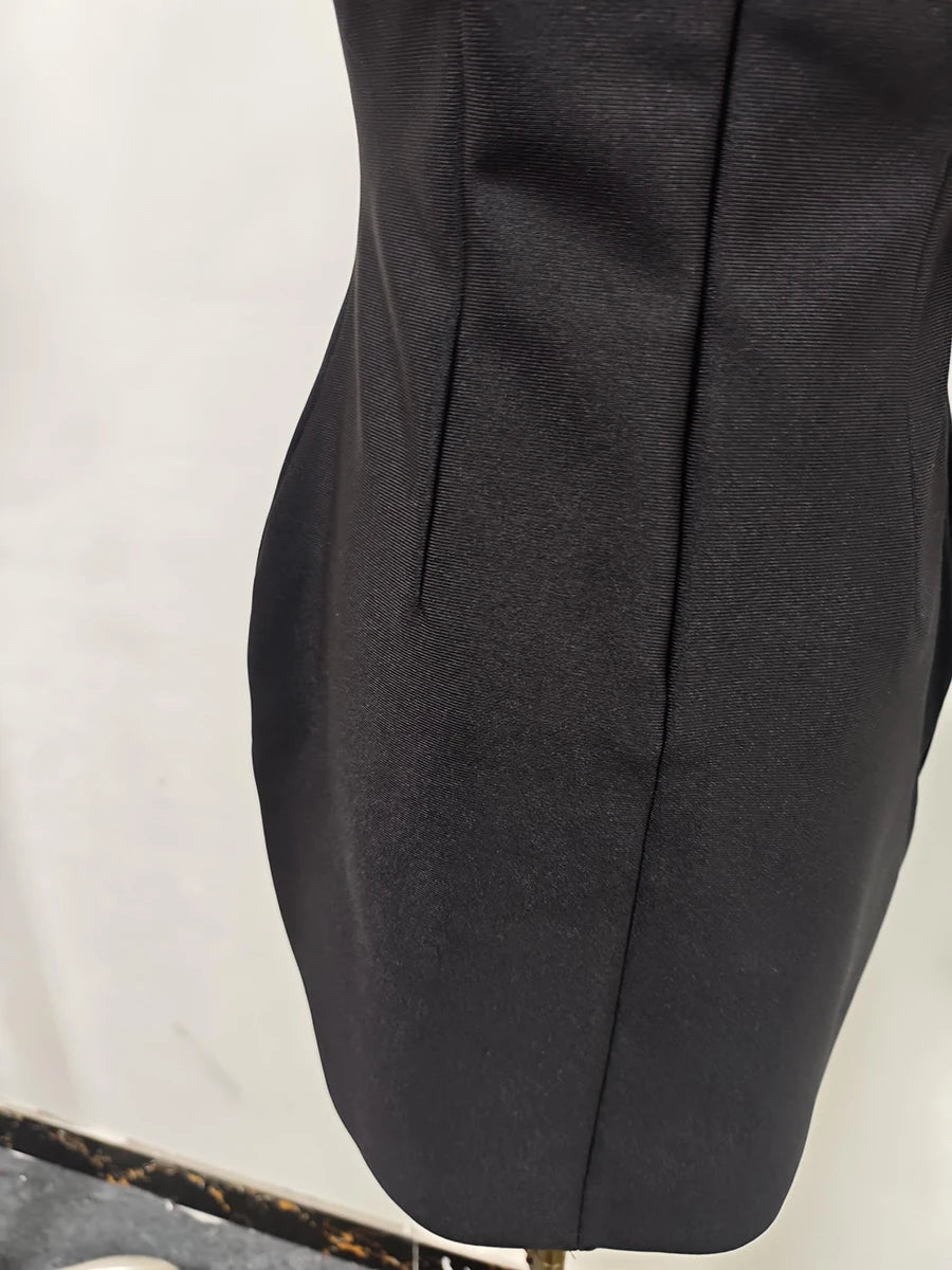 Zweiteiliges Damen-Set mit V-Ausschnitt, langen Ärmeln und Perlenverzierung – Patchwork-Top mit Knöpfen und hoch taillierte Hose