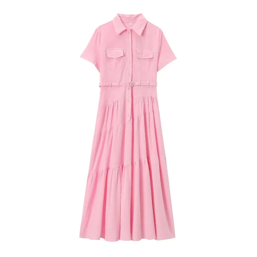 Schulterfreies ärmelloses Patchwork-Kleid mit Hohldesign für Damen – figurbetont und stilvoll