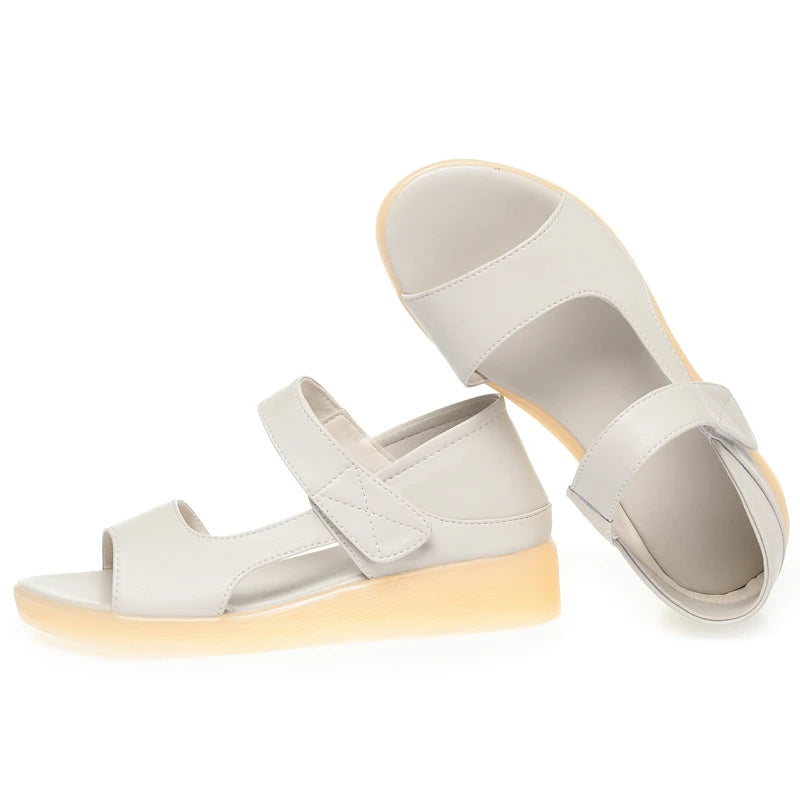 AIYUQI Damen-Sandalen, flach, 2025, neue rutschfeste römische Sandalen, weiblich, Sommer, große Mutter-Schuhe
