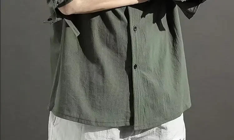 Lässiges Herren-Langarmshirt mit digitalem Farbverlauf – ideal für den Herbst