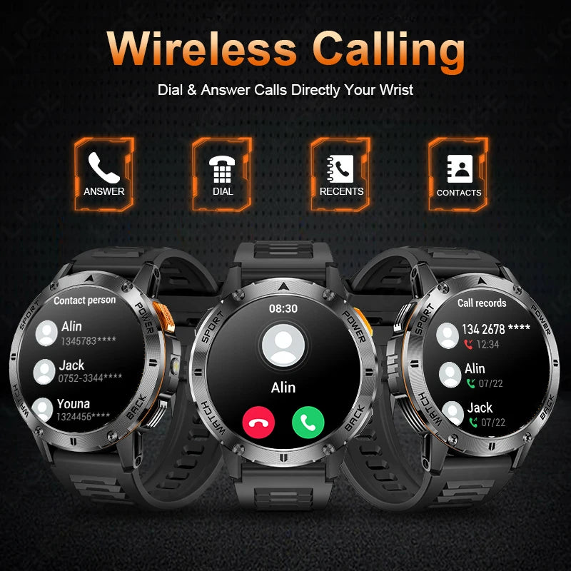 LIGE Outdoor-Sport-Smartwatch mit 1,53 Zoll Display und robustem Design