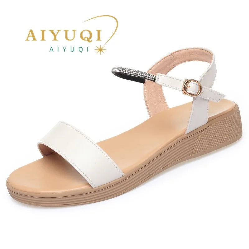 Damen Römische Sandalen Offene Zehen Flach