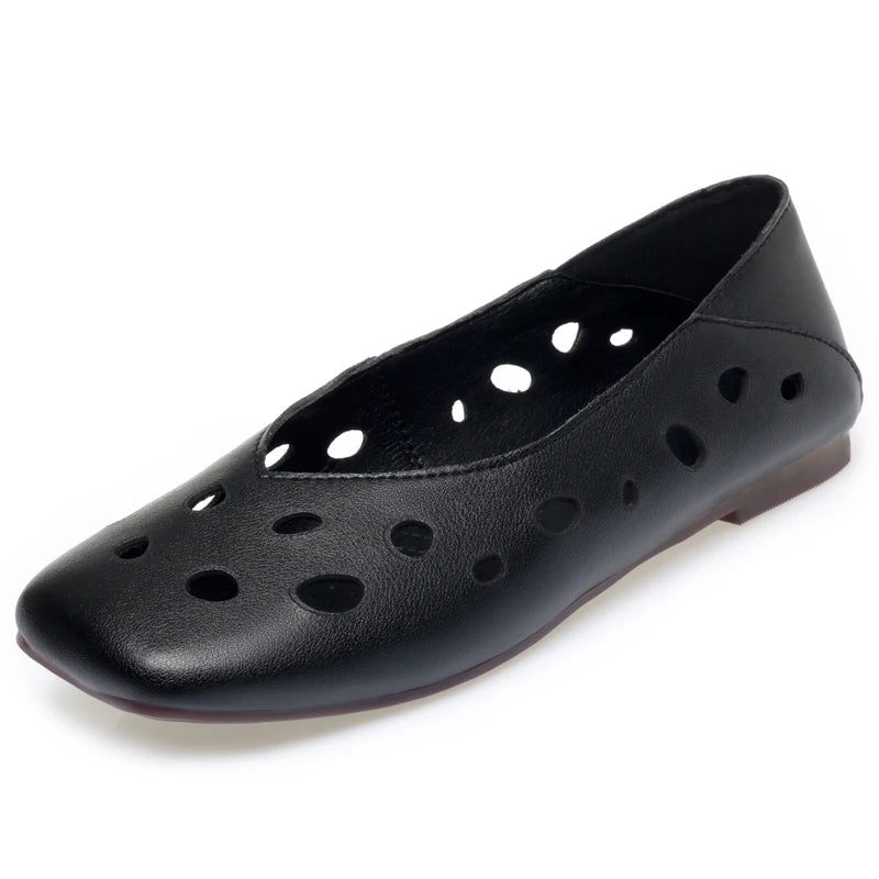 Damen Flache Sandalen Mary Jane Müßiggänger