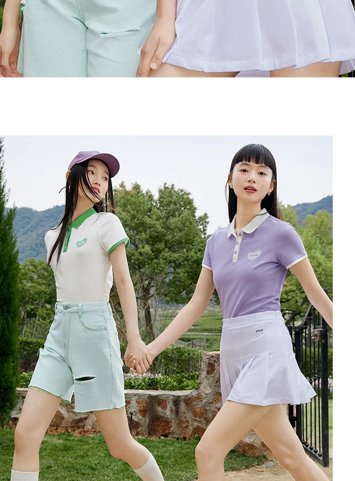 Semir Polo Shirt Frauen cool anti bakteriell schlank süß Stil Sommer neue Farbkontrast Druck Pulloverf Polo