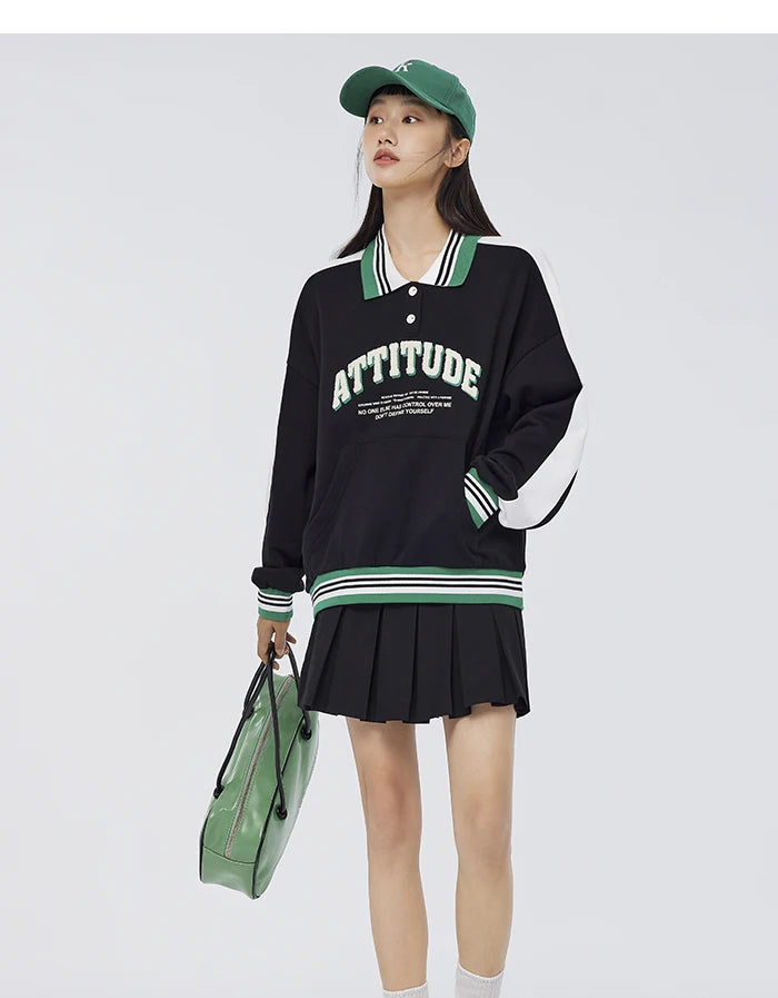 Semir POLO Shirt Frauen Oversize Brief Kontrast Farbe 2025, Frühjahr Neue Shirt Weibliches Hemd Tops