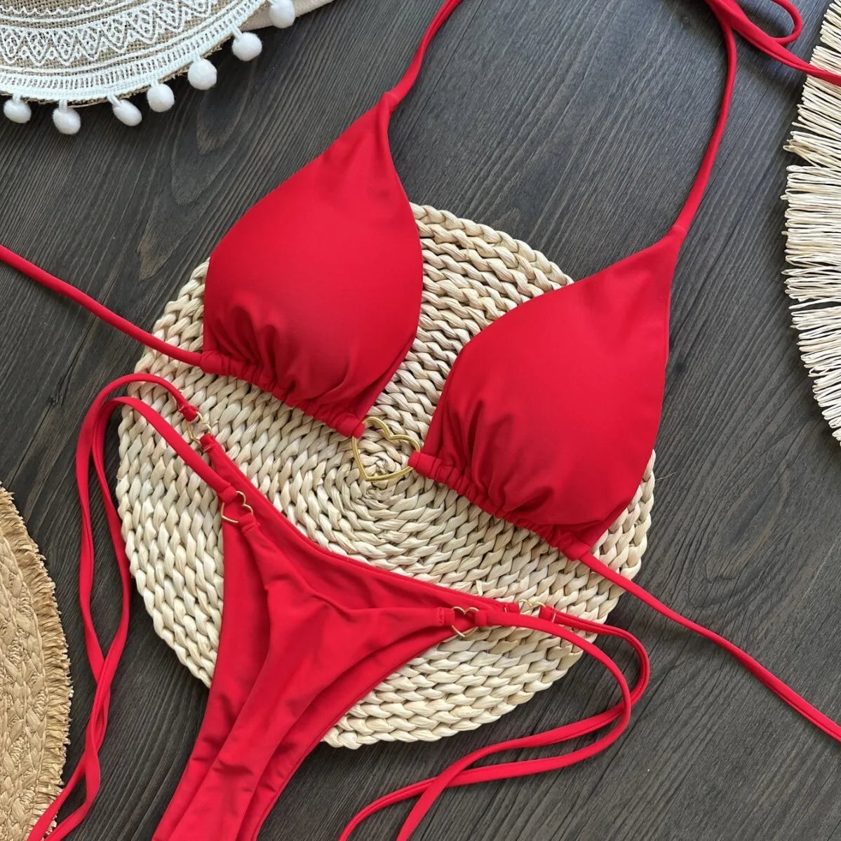 Sexy Push-Up-Bikini-Set für Damen mit brasilianischem Schnitt – ideal für Strand und Pool