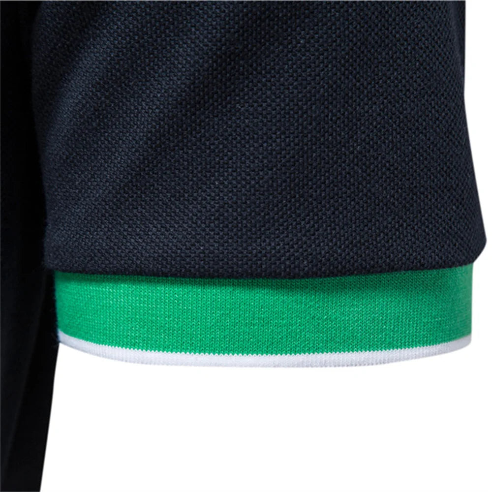Herren Polo Shirt aus Baumwolle mit Kurzarm und Tasche für lässige Anlässe