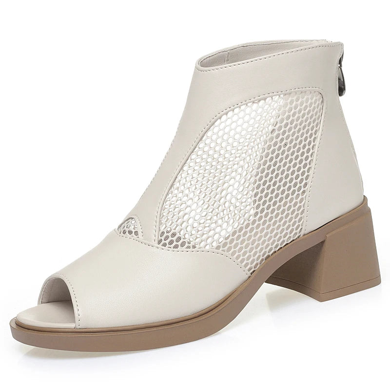 Damen Mesh Stiefeletten Atmungsaktiv Große Größen