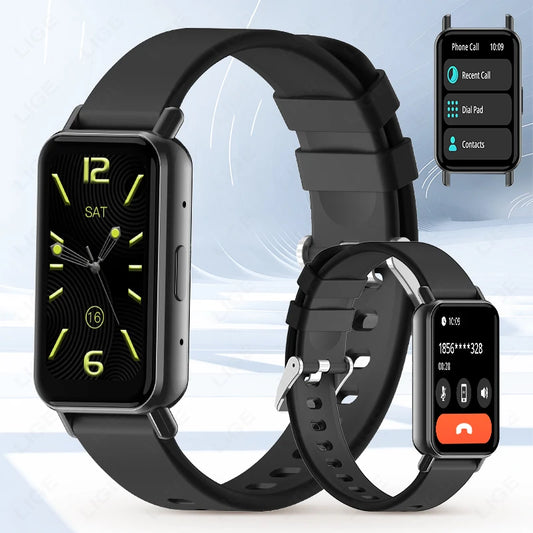 LIGE 2025 Neue Smartwatch, 1,45 Zoll, Herzfrequenz, Blutsauerstoff, Schlafüberwachung, Musiksteuerung, Sport, wasserdicht, für Männer und Frauen, Smartwatch