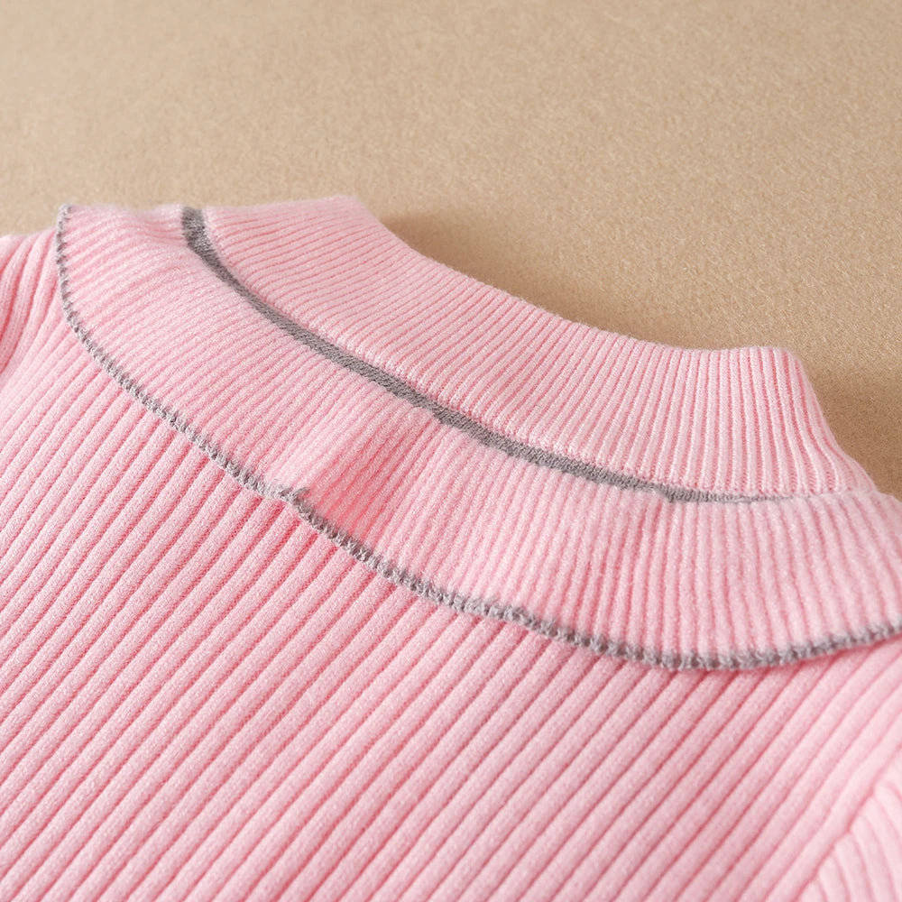 Mädchen Pullover Pullover Herbst Winter Baby Warme Pullover Tops Kinder Strickwaren Kinder Kleidung