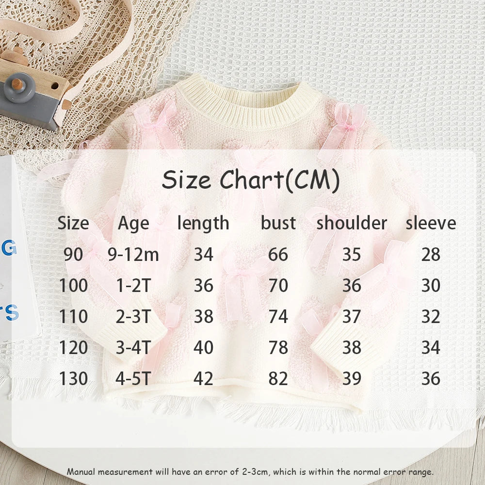 Mädchen Outfit Set mit süßem Bär Bogen Pullover und Mesh Rock