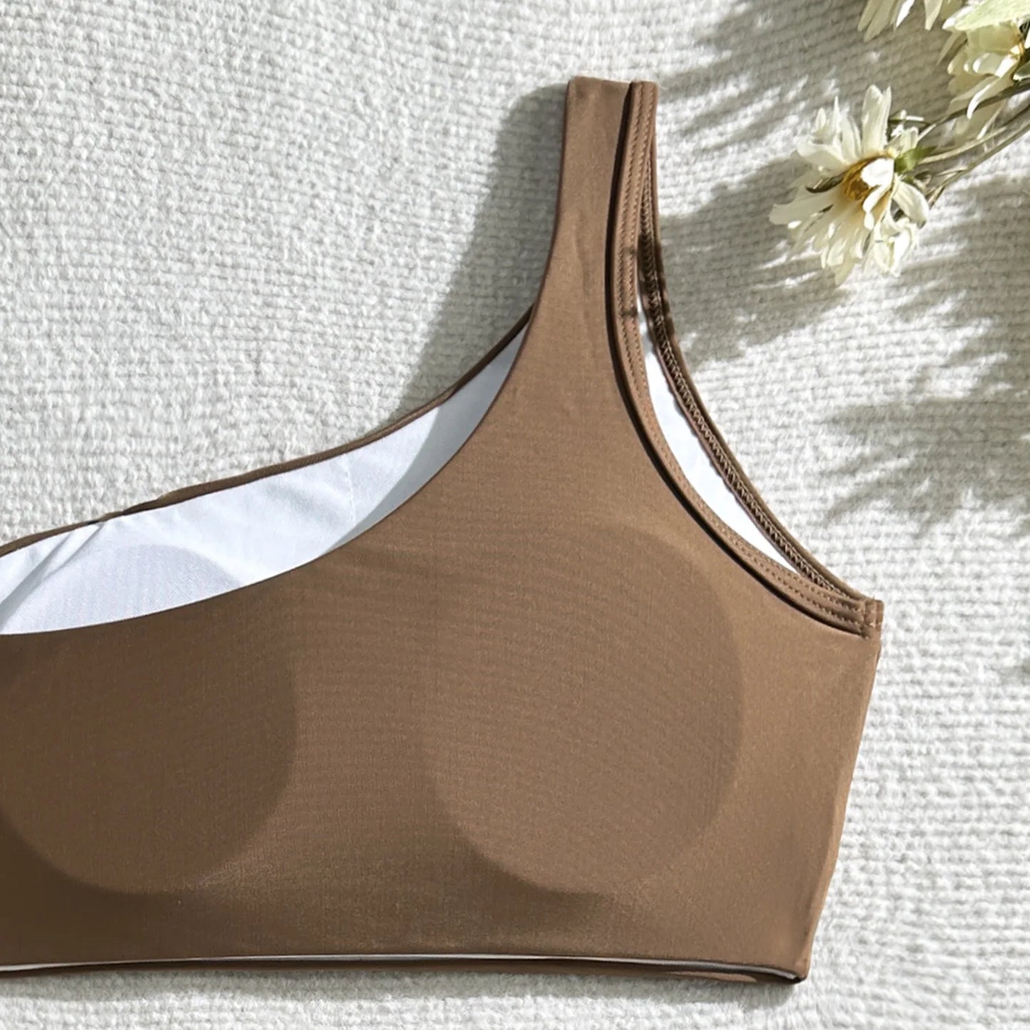 Dreiteiliger Damen-Bikini mit Push-up-Effekt und Print – ideal für Strand und Pool