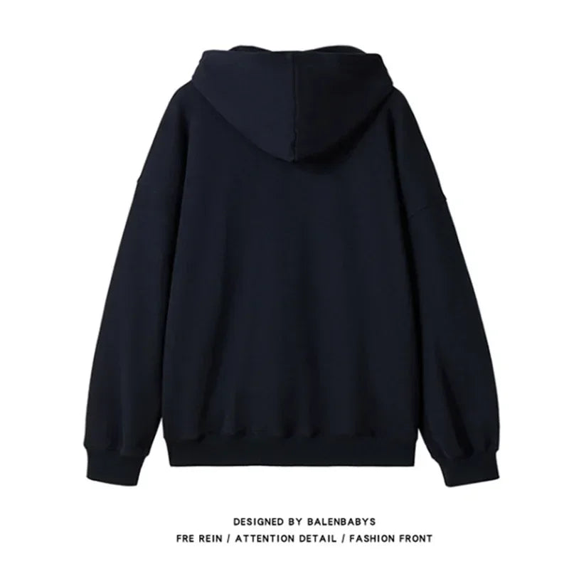 Herren Hoodie mit Hip Hop Grafik im Goth Design und Taschen