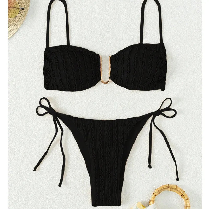 Sexy Bikini-Set für Damen mit Push-up-Effekt – ideal für Strand und Pool