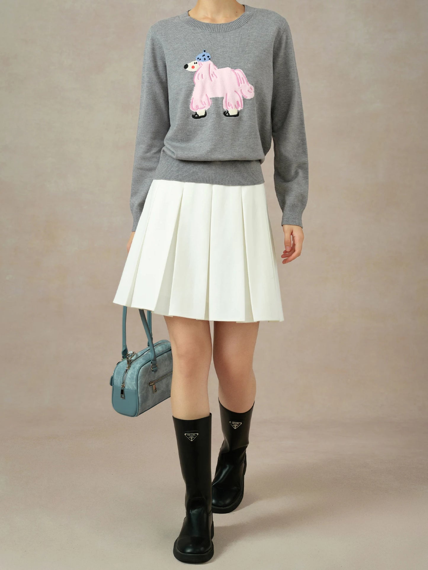 Damen-Sweatshirt-Set in Apricot mit Reißverschluss-Hoodie und elastischer Taillenbund, ideal für den Herbst und sportliche Anlässe.