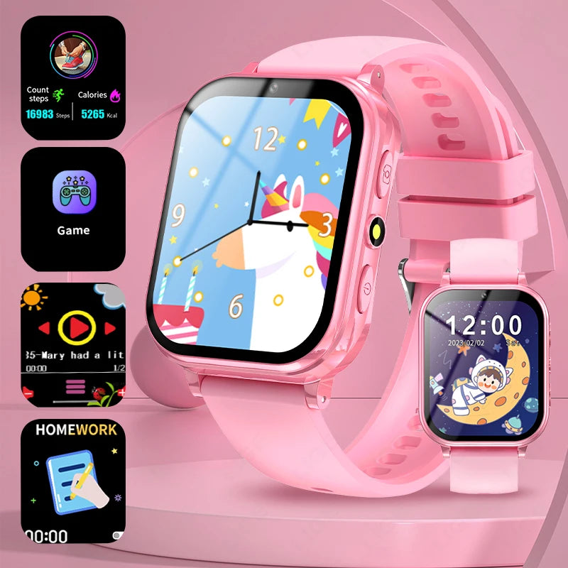 LIGE Kinder-Smartwatch, Alter 3–12 Jahre alt, Kinderuhr, Lernspiel, Kamera, Video, Audio, Geschichte, Kind, Smartwatch, Mädchen, Jungen, Geschenk