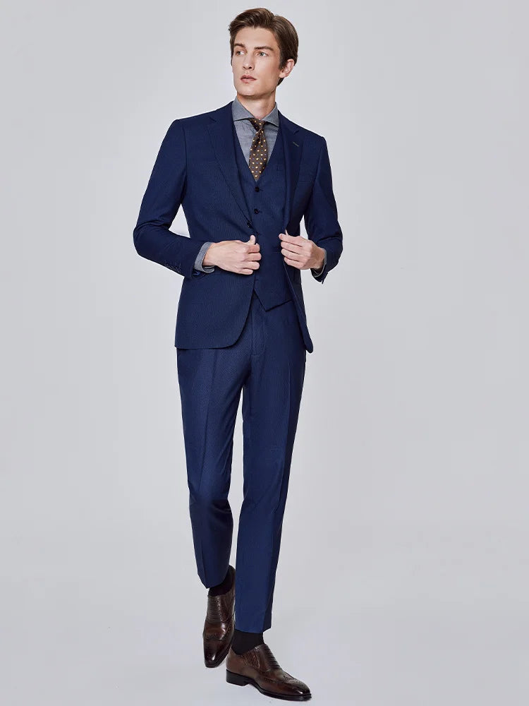 Graues Slim-Fit-Anzugset für Herren – Eleganter Blazer mit Hose für Hochzeiten und formelle Anlässe
