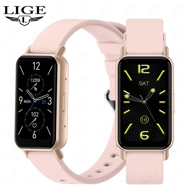 LIGE 2025 Neue Smart Band Frauen 1,45 "Display BT Anruf Herzfrequenz Kalorien Smart Uhr Wasserdicht 100 + Sport Armband damen Geschenk