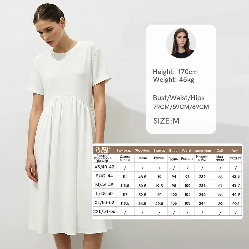 Zeitloses Damen Midikleid Aus Reiner Baumwolle Für Büro Und Freizeit