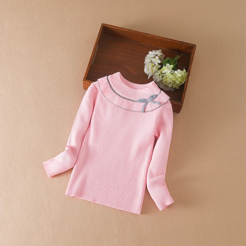 Mädchen Pullover Pullover Herbst Winter Baby Warme Pullover Tops Kinder Strickwaren Kinder Kleidung