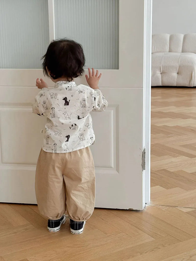 Mädchen Bluse mit süßem Cartoon Druck von 9M bis 5T