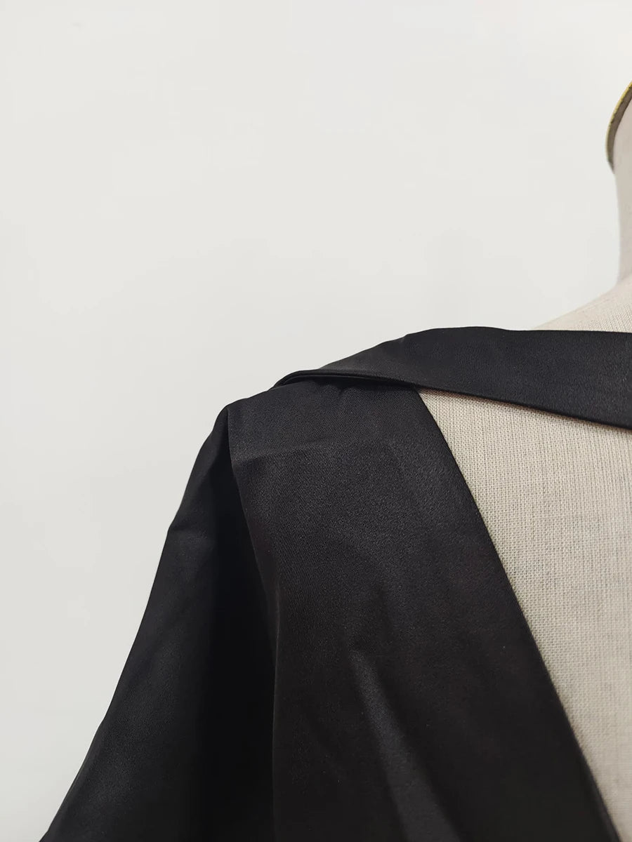 Colorblock-Blazer mit Spitzenbesatz und V-Ausschnitt – figurbetont und langärmelig für Damen