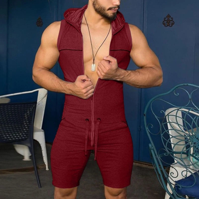 Weite Herren-Sommerhose mit Streifenmuster und Schlitz – lässig und vielseitig für den Alltag